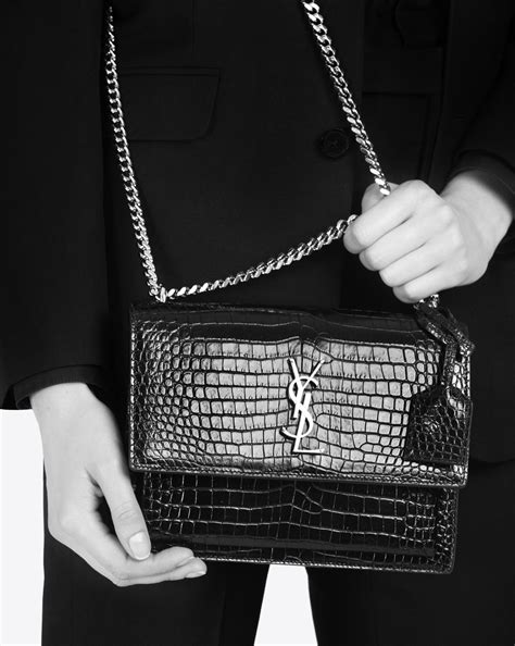 ysl crocodile bag|saint laurent crocodile bag.